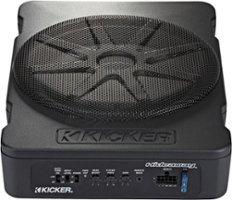 KICKER - Hideaway 10" Compact Powered Subwoofer - Black - Front_Zoom