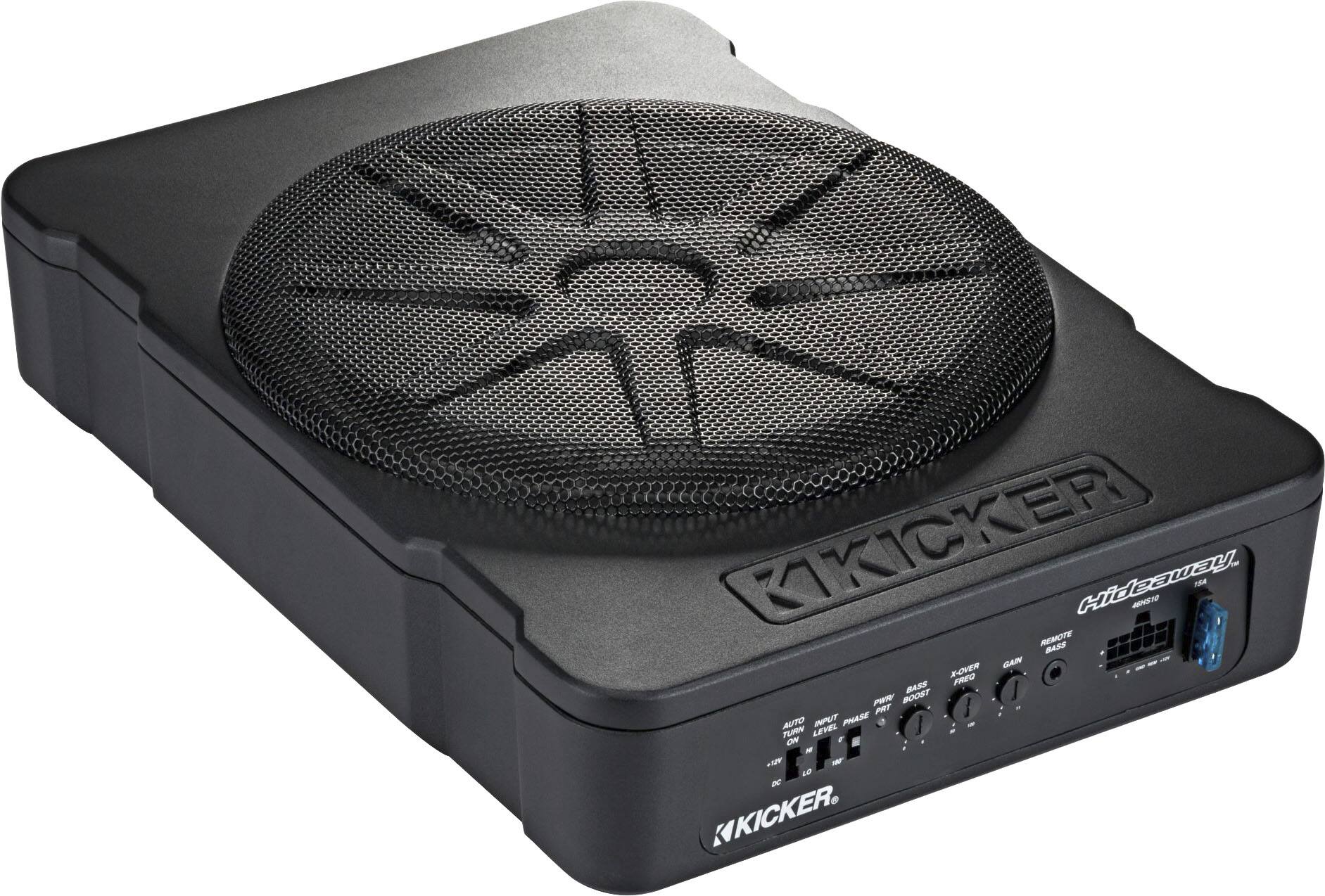 KICKER - Hideaway 10" Compact Powered Subwoofer - Black