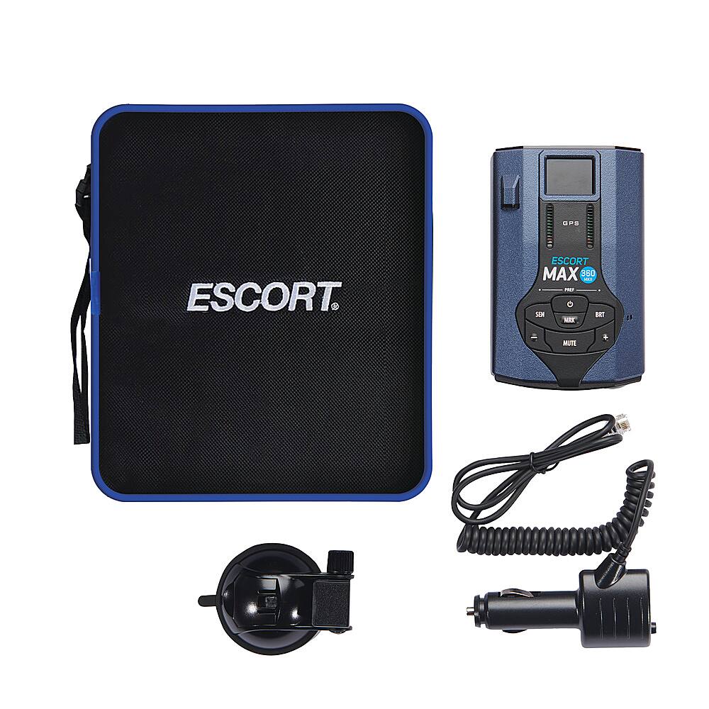 The text on the image is "ESCORT MAX 350 MO - SEM EET NRK MUTE +".