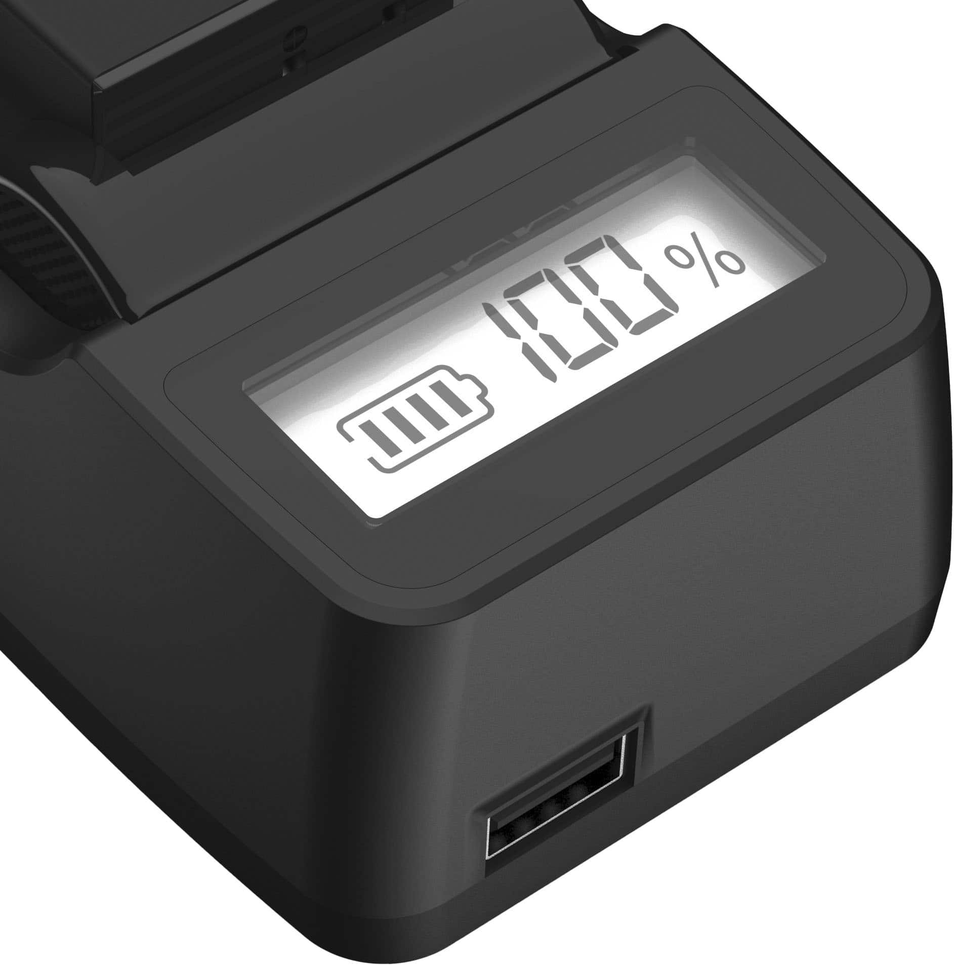 Alt View 11. Digipower - DSLR Travel Charger For Canon Replacement Batteries LP-E6/10/17 & NB-12L & NB-L13 - Black.