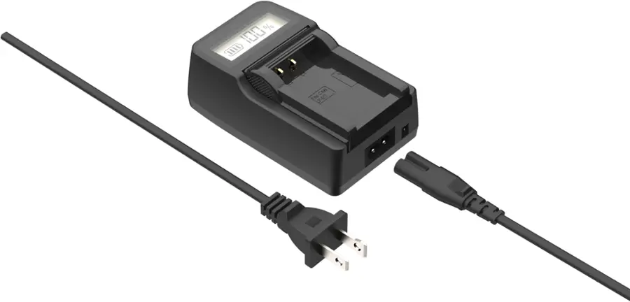 Alt View 15. Digipower - DSLR Travel Charger For Canon Replacement Batteries LP-E6/10/17 & NB-12L & NB-L13 - Black.