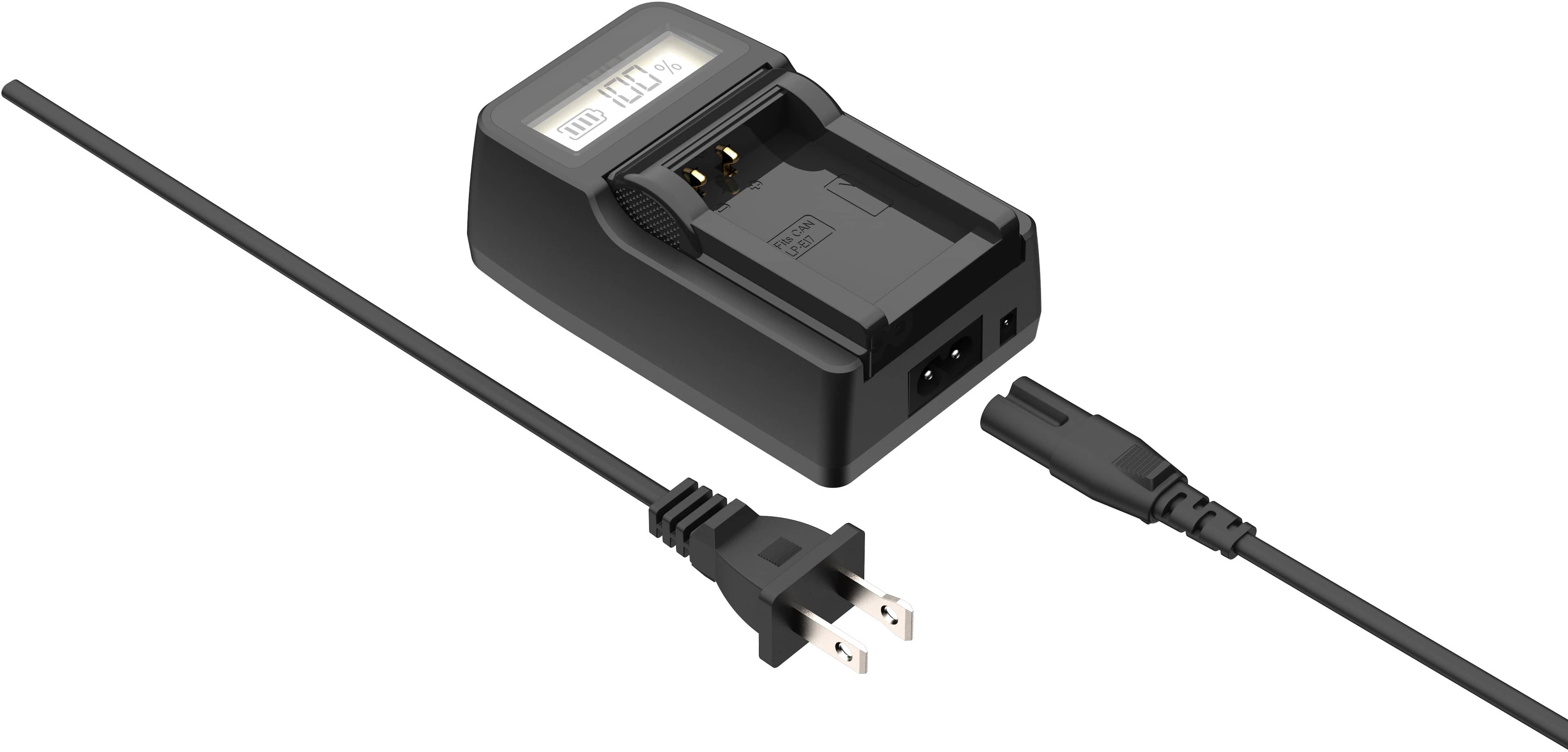 Alt View 15. Digipower - Mirrorless Travel Charger For Sony Replacement Batteries NP-FZ100/FW50/FM500F - Black.