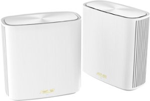 ASUS - ZenWiFi XD6 WiFi 6 Dual-Band Mesh Router (2-Pack) - White - Front_Zoom