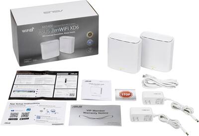 ASUS ZenWifi XD6 AX5400 Dual Band Mesh Wi Fi 6 System (3 Pack ASUS ZenWifi XD6 AX5400 Dual Band Mesh Wi Fi 6 System (3 Pack