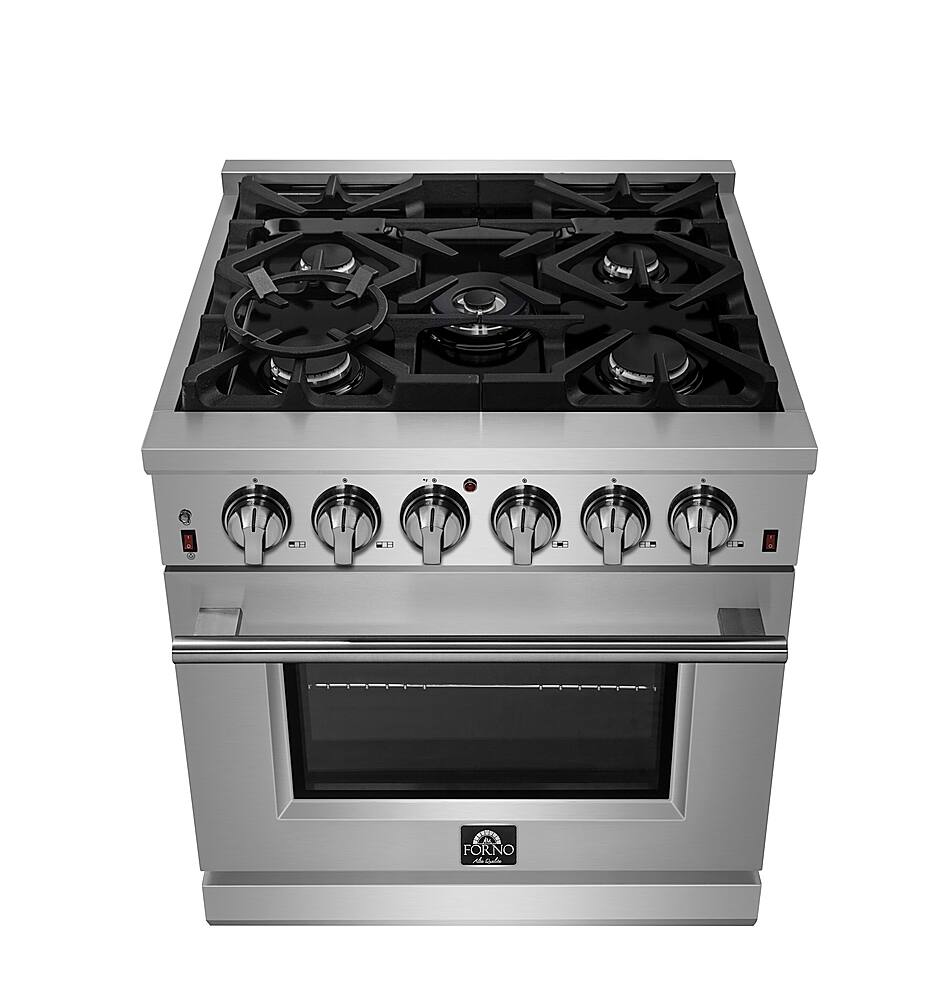 Alt View 13. Forno Appliances - Massimo 4.32 cu. ft. Freestanding Gas Range with Steam Cleaning and Air Fryer Kit.