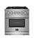 Alt View 1. Forno Appliances - Massimo 4.32 cu. ft. Freestanding Gas Range with Steam Cleaning and Air Fryer Kit.