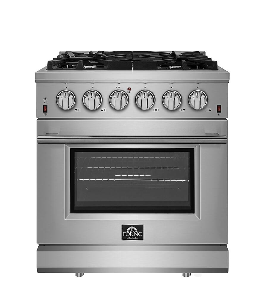 Alt View 1. Forno Appliances - Massimo 4.32 cu. ft. Freestanding Gas Range with Steam Cleaning and Air Fryer Kit.