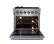 Alt View 2. Forno Appliances - Massimo 4.32 cu. ft. Freestanding Gas Range with Steam Cleaning and Air Fryer Kit.