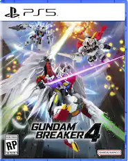 GUNDAM BREAKER 4 is a video game for the PlayStation 5 console, developed by Bandai Namco. The game is rated T for Teen by the ESRB.