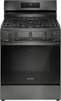 Frigidaire 5.1 Cu. Ft. Freestanding Gas Range with Air Fry - Black Stainless Steel - Front_Zoom