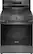 Front. Frigidaire - Frigidaire 5.1 Cu. Ft. Freestanding Gas Range with Air Fry - Black Stainless Steel.
