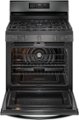 Alt View Zoom 1. Frigidaire 5.1 Cu. Ft. Freestanding Gas Range with Air Fry - Black Stainless Steel.