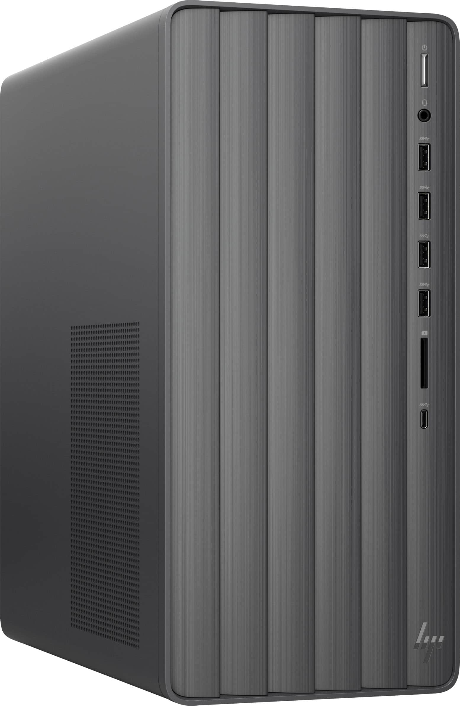 Back View: HP - Envy Desktop with Windows 11 Pro - Intel Core i5 - 16GB DDR4 Memory - 1TB SSD - Black