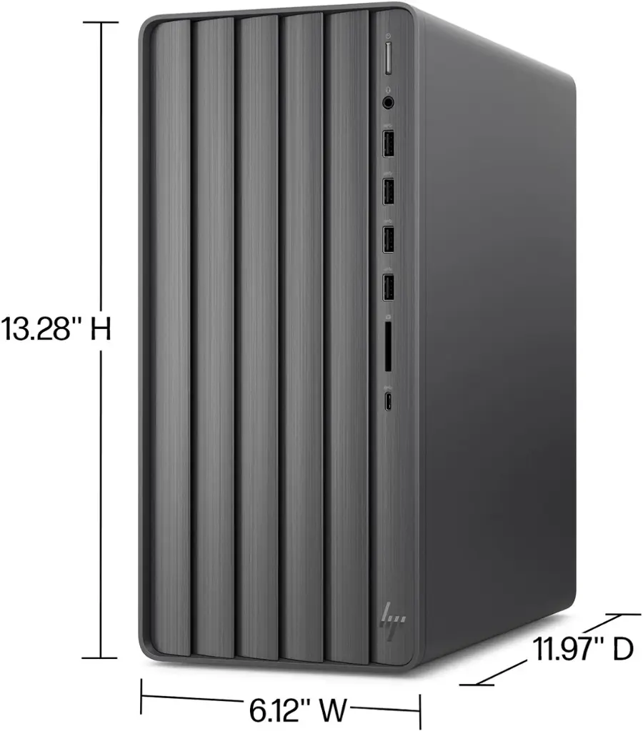Alt View 5. HP - Envy Desktop with Windows 11 Pro - Intel Core i5 - 16GB DDR4 Memory - 1TB SSD - Black.