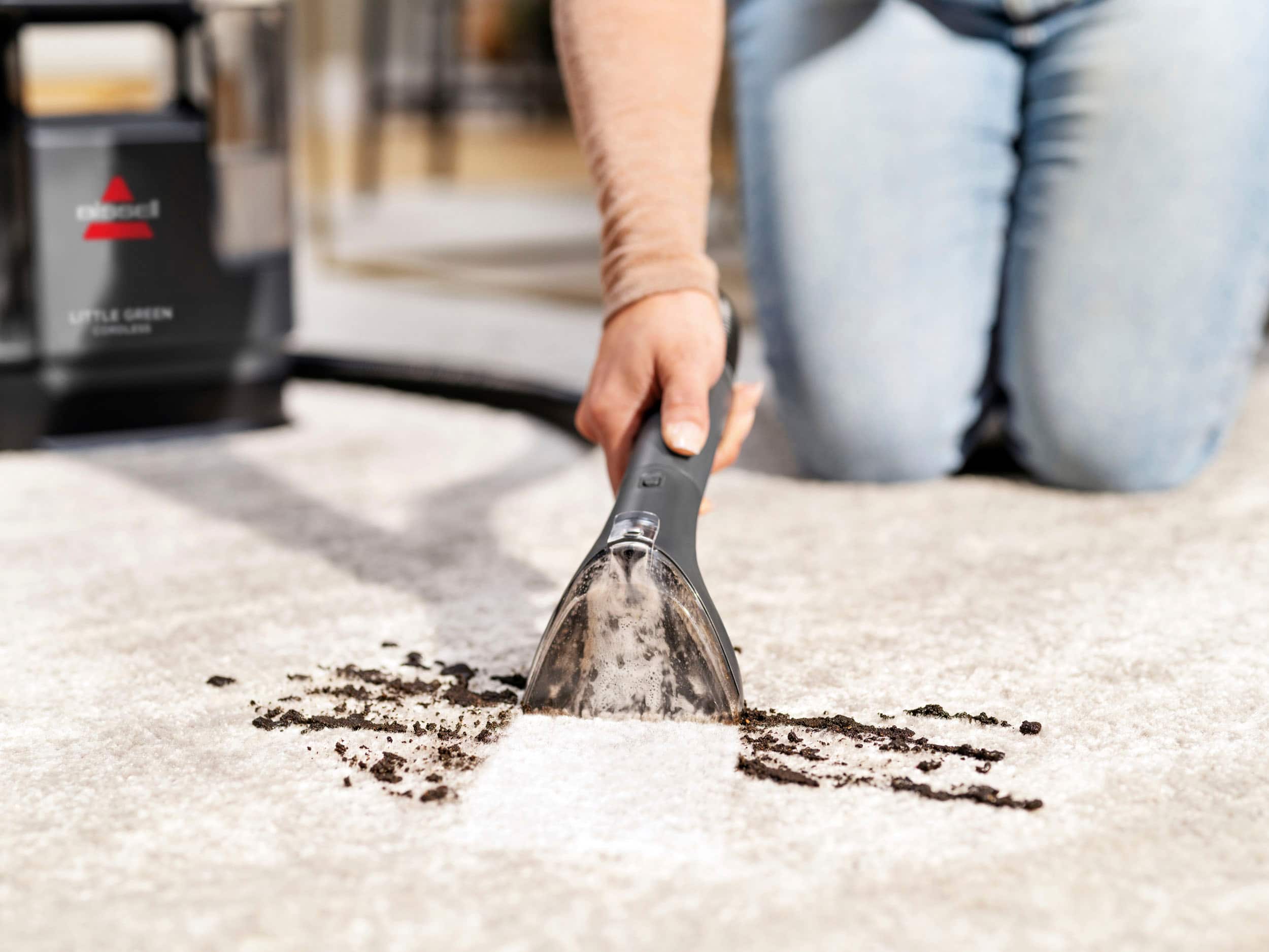 Alt View 19. BISSELL - Little Green Cordless Portable Deep Cleaner - Titanium with silver accents.