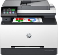 HP - LaserJet Pro MFP 3301fdw Wireless Color All-in-One Laser Printer - White & Slate - Front_Zoom
