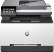 HP - LaserJet Pro MFP 3301fdw Wireless Color All-in-One Laser Printer - White & Slate - Front_Zoom