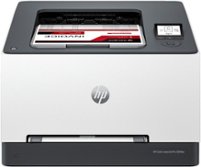 HP - LaserJet Pro 3201dw Wireless Color Laser Printer - White & Slate - Front_Zoom