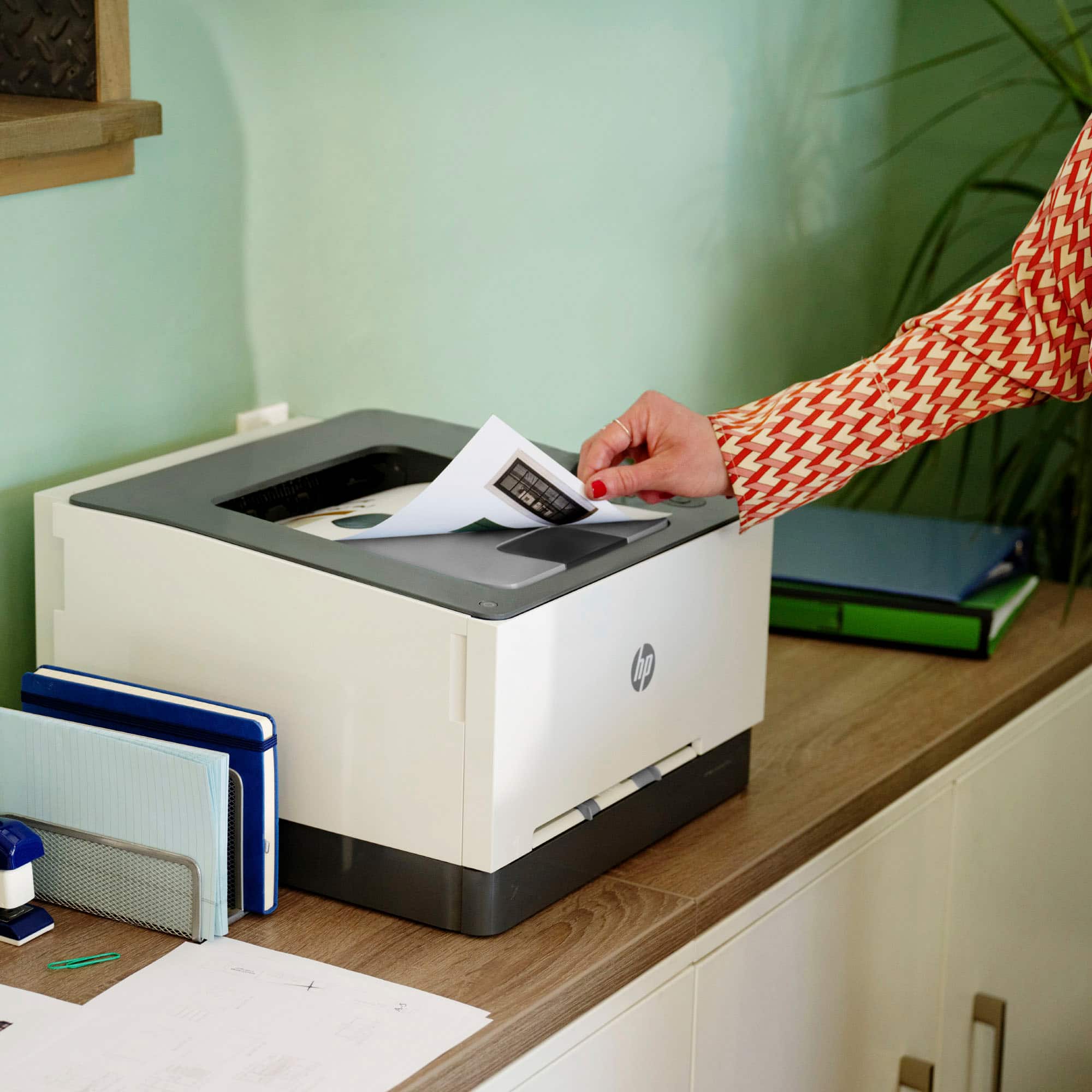 Alt View 11. HP - LaserJet Pro 3201dw Wireless Color Laser Printer - White & Slate.