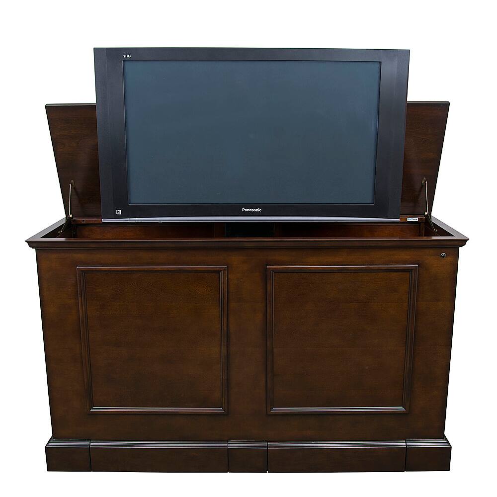 Front. Touchstone Home Products - The Grand Elevate by Touchstone - Smart Motorized TV Lift Cabinet for Flat Screen TVs up to 65 Inches - Espresso.
