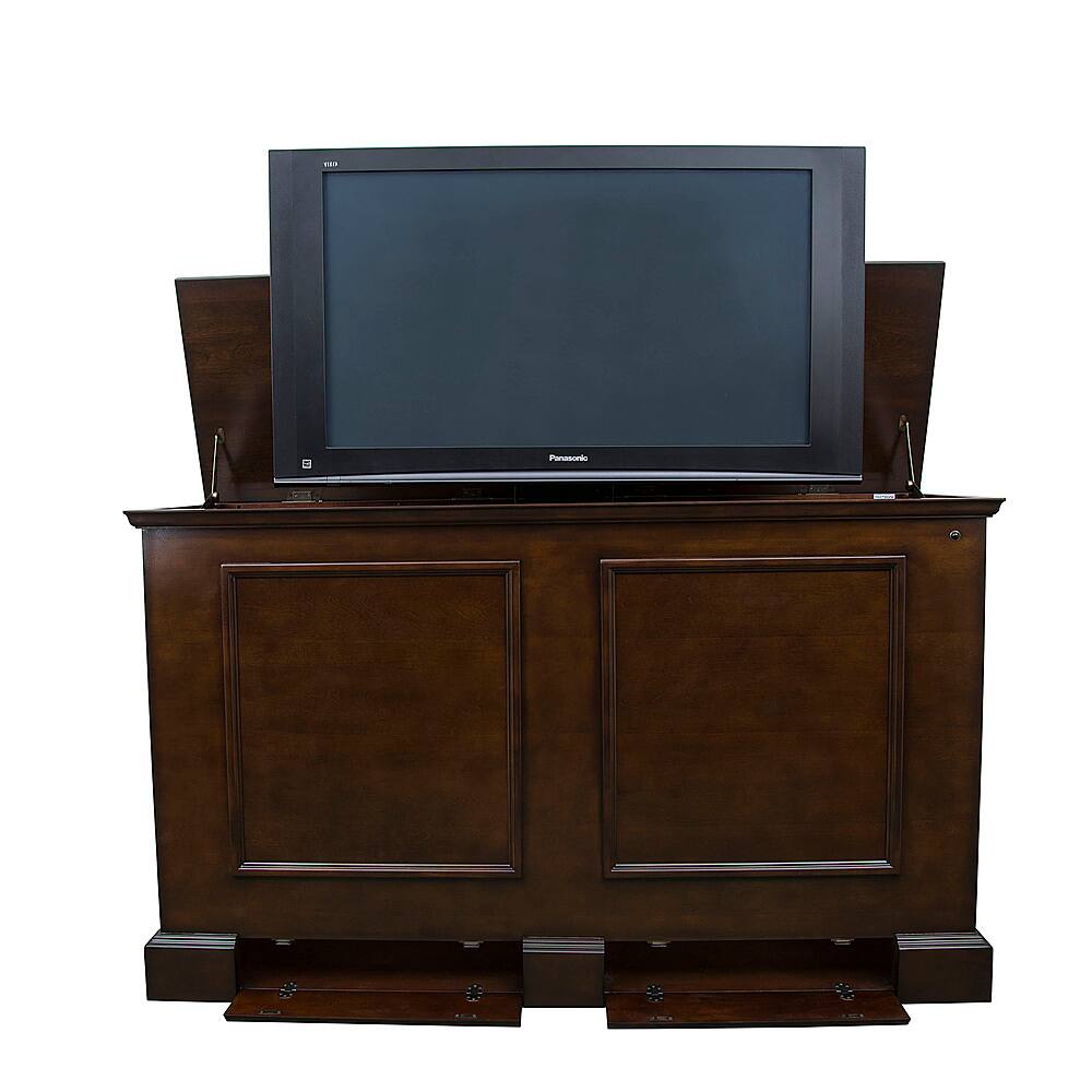 Alt View 2. Touchstone Home Products - The Grand Elevate by Touchstone - Smart Motorized TV Lift Cabinet for Flat Screen TVs up to 65 Inches - Espresso.