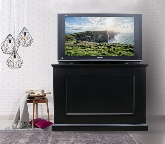 Front Zoom. Touchstone Home Products - The Elevate by Touchstone - Smart Motorized TV Lift Cabinet for Flat Screen TVs up to 50 Inches - Black.