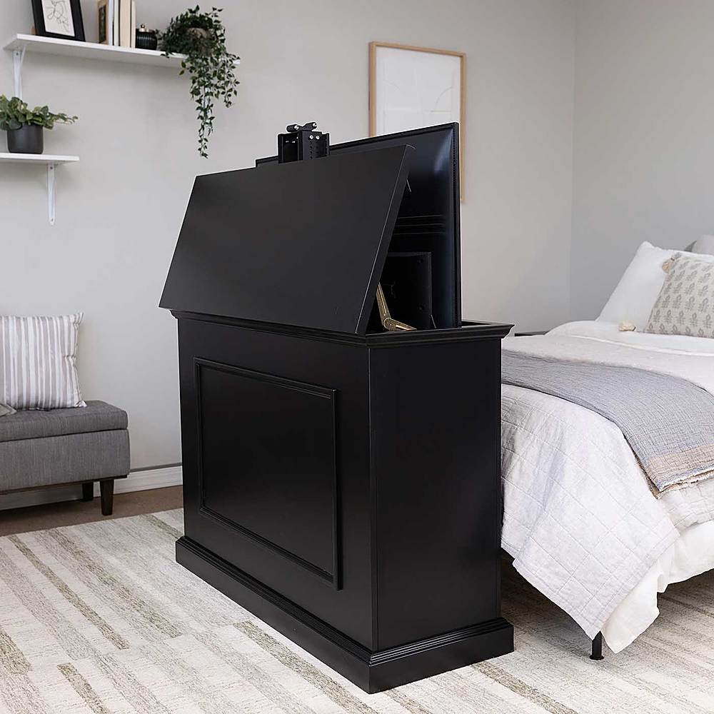 Alt View 11. Touchstone Home Products - The Elevate by Touchstone - Smart Motorized TV Lift Cabinet for Flat Screen TVs up to 50 Inches - Black.
