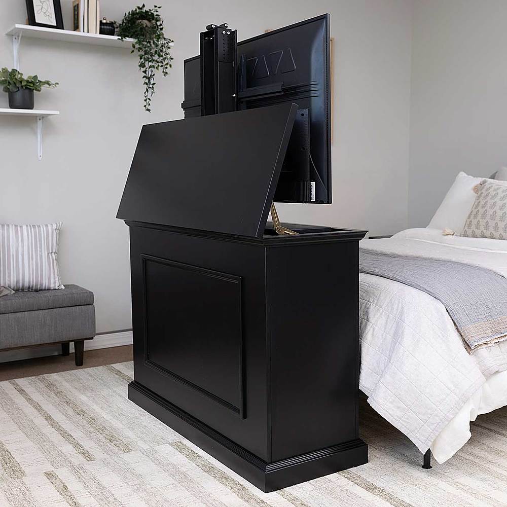 Alt View 12. Touchstone Home Products - The Elevate by Touchstone - Smart Motorized TV Lift Cabinet for Flat Screen TVs up to 50 Inches - Black.