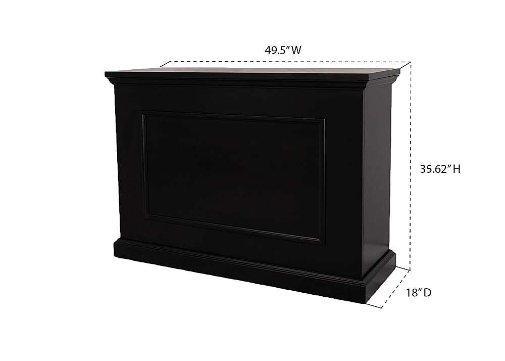 Alt View 15. Touchstone Home Products - The Elevate by Touchstone - Smart Motorized TV Lift Cabinet for Flat Screen TVs up to 50 Inches - Black.