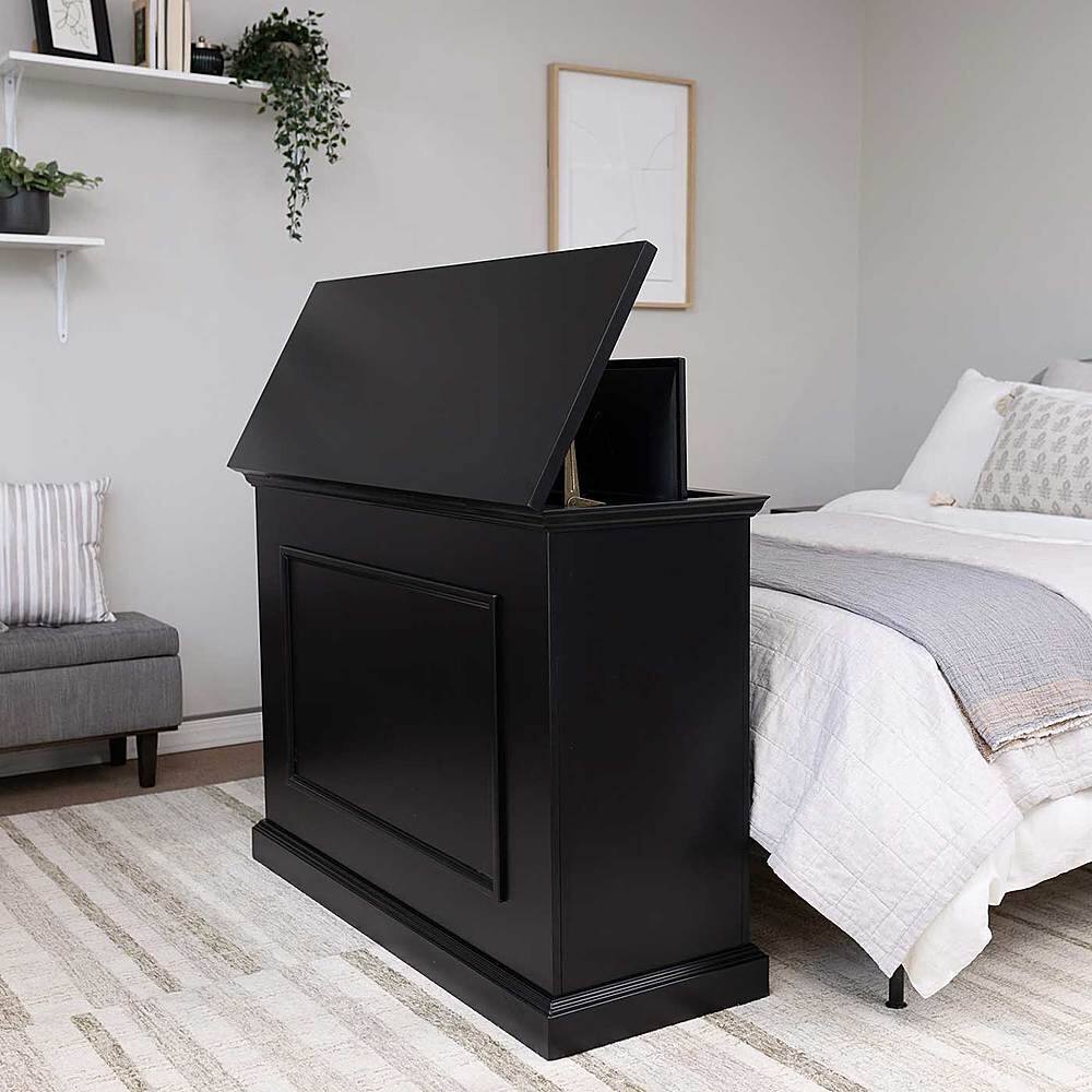 Alt View 3. Touchstone Home Products - The Elevate by Touchstone - Smart Motorized TV Lift Cabinet for Flat Screen TVs up to 50 Inches - Black.