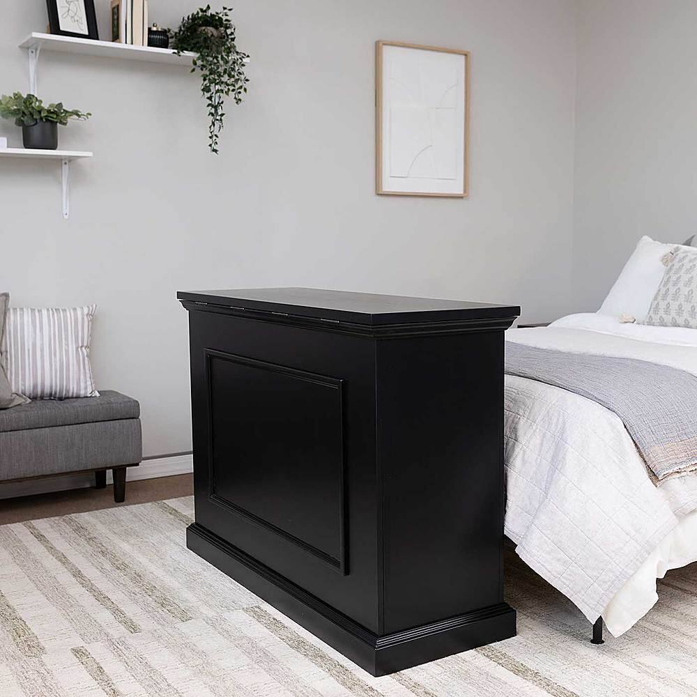 Left. Touchstone Home Products - The Elevate by Touchstone - Smart Motorized TV Lift Cabinet for Flat Screen TVs up to 50 Inches - Black.