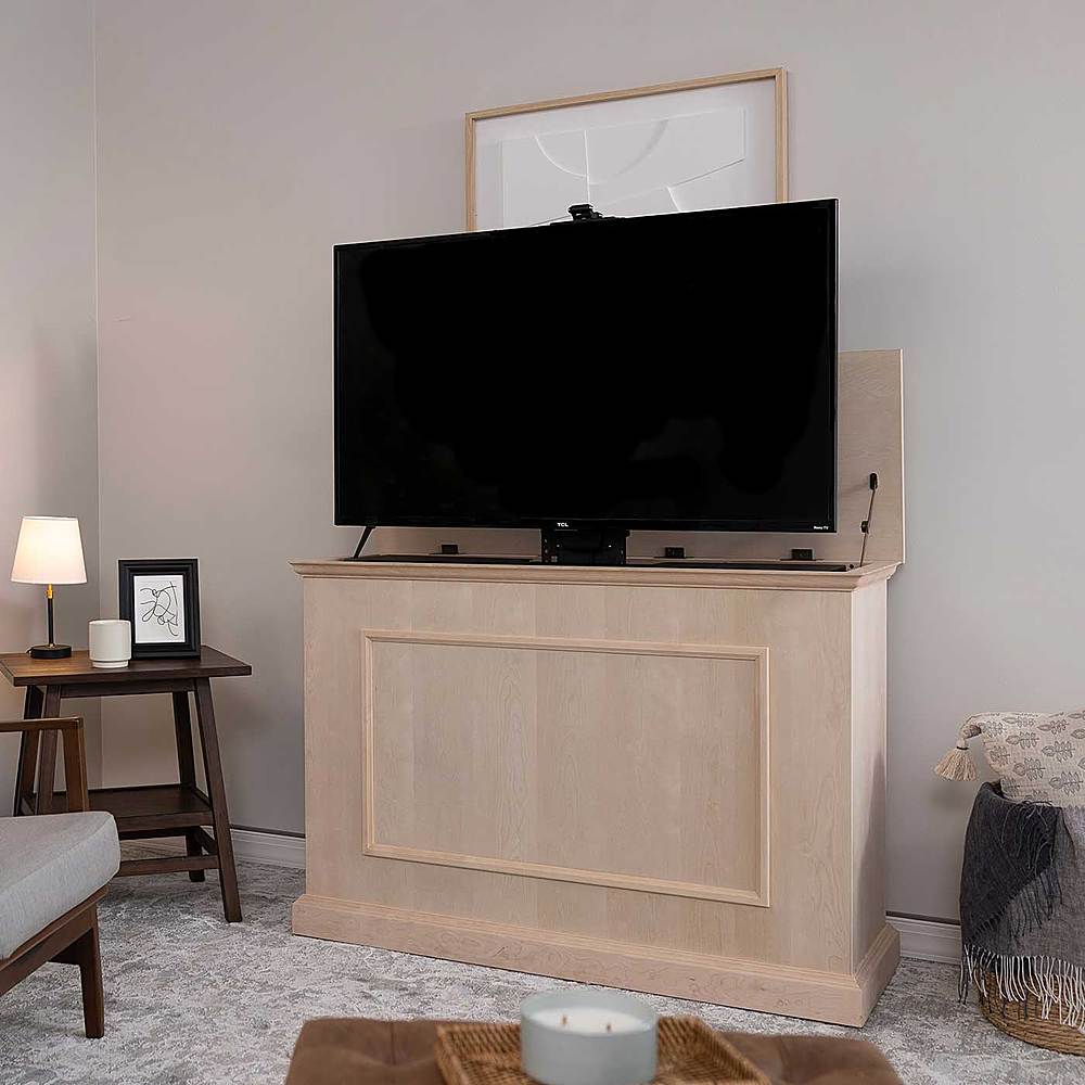 Alt View 3. Touchstone Home Products - The Elevate by Touchstone - Smart Motorized TV Lift Cabinet for Flat Screen TVs up to 50 Inches - Unfinished.