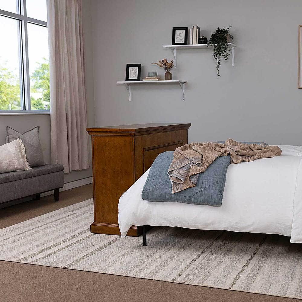 Touchstone Home Products - The Elevate by Touchstone - Smart Motorized TV Lift Cabinet for Flat Screen TVs up to 50 Inches - Honey Oak - Front_Zoom