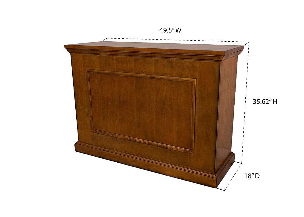 Alt View 15. Touchstone Home Products - The Elevate by Touchstone - Smart Motorized TV Lift Cabinet for Flat Screen TVs up to 50 Inches - Honey Oak.