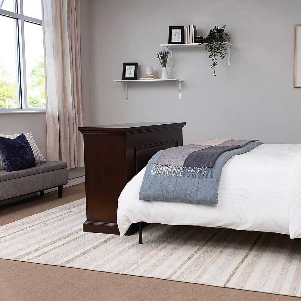 Angle. Touchstone Home Products - The Elevate by Touchstone - Smart Motorized TV Lift Cabinet for Flat Screen TVs up to 50 Inches - Espresso.