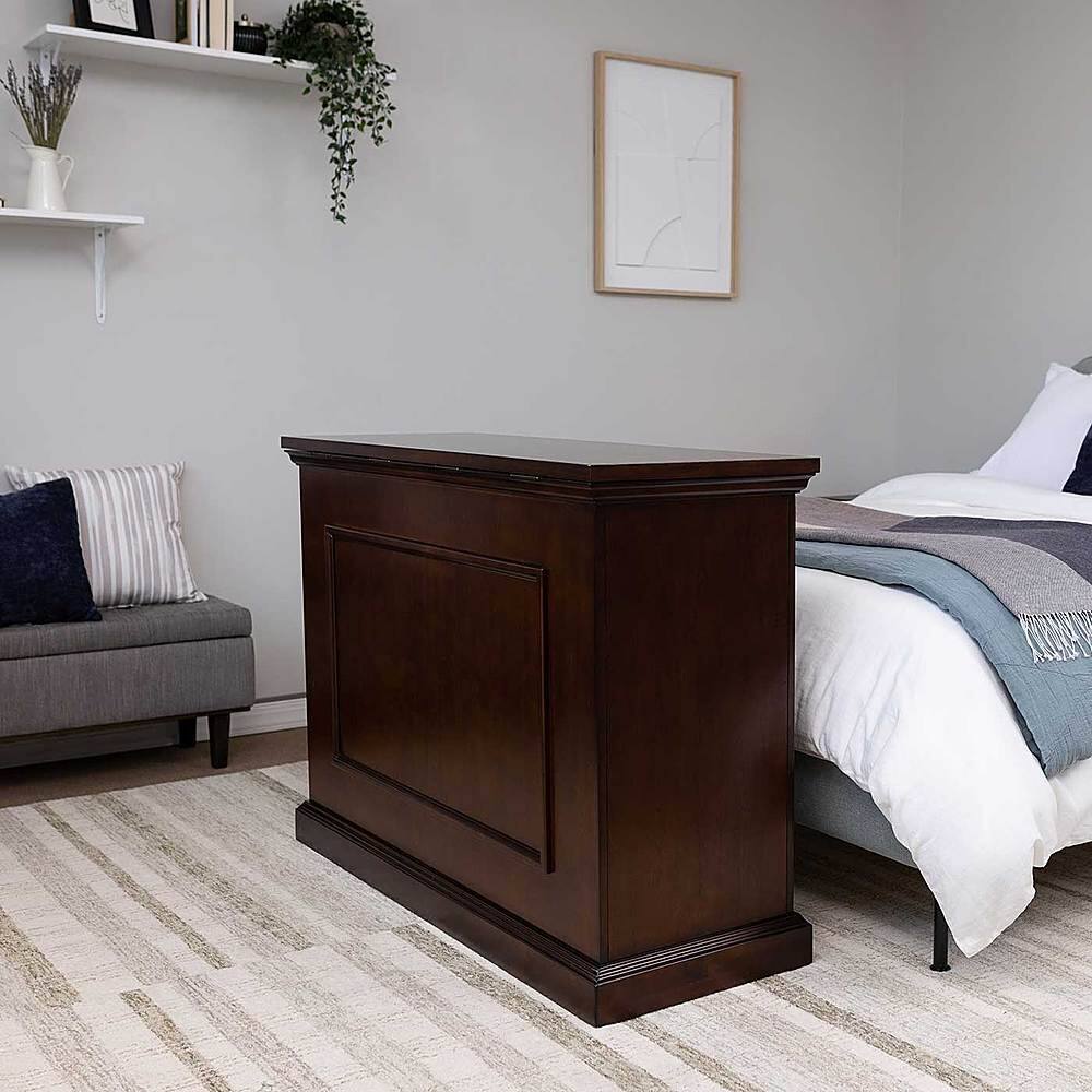 Front. Touchstone Home Products - The Elevate by Touchstone - Smart Motorized TV Lift Cabinet for Flat Screen TVs up to 50 Inches - Espresso.