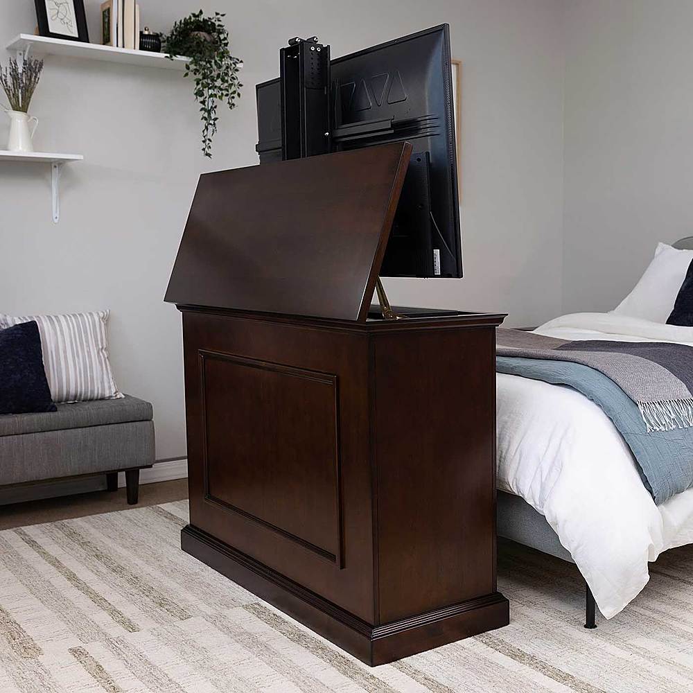 Alt View 11. Touchstone Home Products - The Elevate by Touchstone - Smart Motorized TV Lift Cabinet for Flat Screen TVs up to 50 Inches - Espresso.