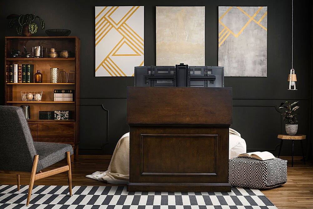 Alt View 18. Touchstone Home Products - The Elevate by Touchstone - Smart Motorized TV Lift Cabinet for Flat Screen TVs up to 50 Inches - Espresso.
