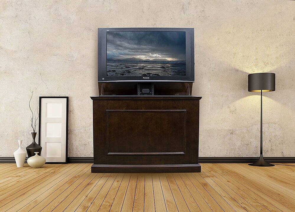 Alt View 19. Touchstone Home Products - The Elevate by Touchstone - Smart Motorized TV Lift Cabinet for Flat Screen TVs up to 50 Inches - Espresso.