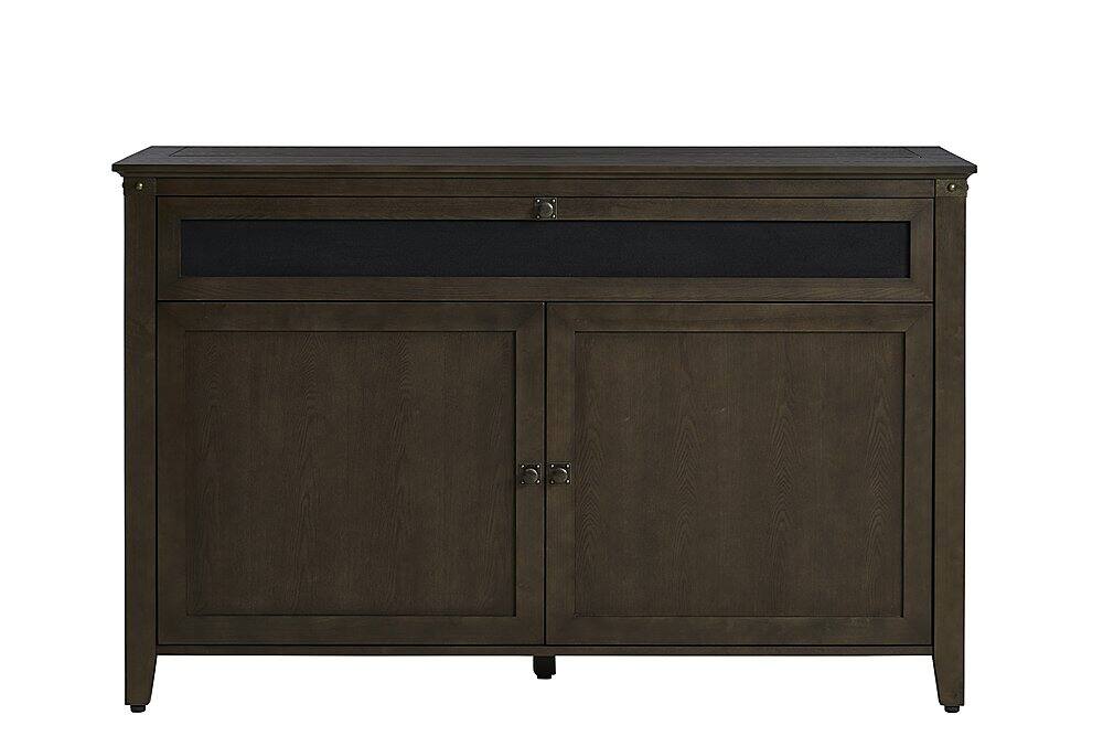 Angle. Touchstone Home Products - The Claymont by Touchstone - Smart Motorized TV Lift Cabinet for Flat Screen TVs up to 65 Inches - Smoke.