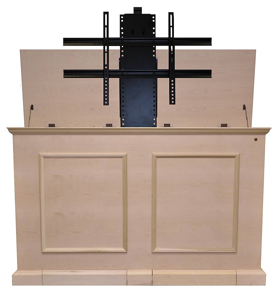 Angle. Touchstone Home Products - The Grand Elevate by Touchstone - Smart Motorized TV Lift Cabinet for Flat Screen TVs up to 65 Inches - Unfinished.