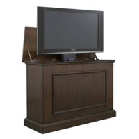 Touchstone Home Products - The Mini Elevate by Touchstone - Smart Motorized TV Lift Cabinet for Flat Screen TVs up to 46 Inches - Espresso - Front_Zoom