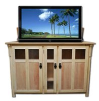 Touchstone Home Products - The Bungalow by Touchstone - Smart Motorized TV Lift Cabinet for Flat Screen TVs up to 60 Inches - Unfinished - Front_Zoom