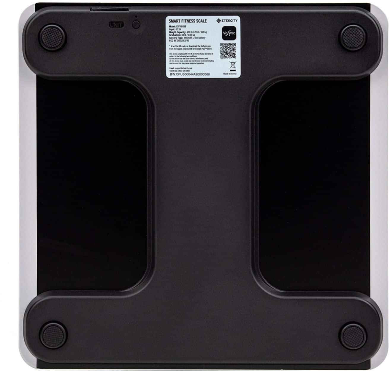 Alt View 13. Etekcity - Etekcity Smart Fitness Scale - Black.