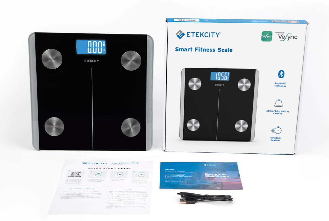 Alt View 15. Etekcity - Etekcity Smart Fitness Scale - Black.