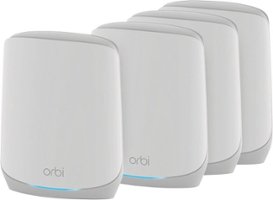 NETGEAR - Orbi 750 Series AX5200 Tri-Band Mesh Wi-Fi 6 System (4-pack) - White - Left_Zoom