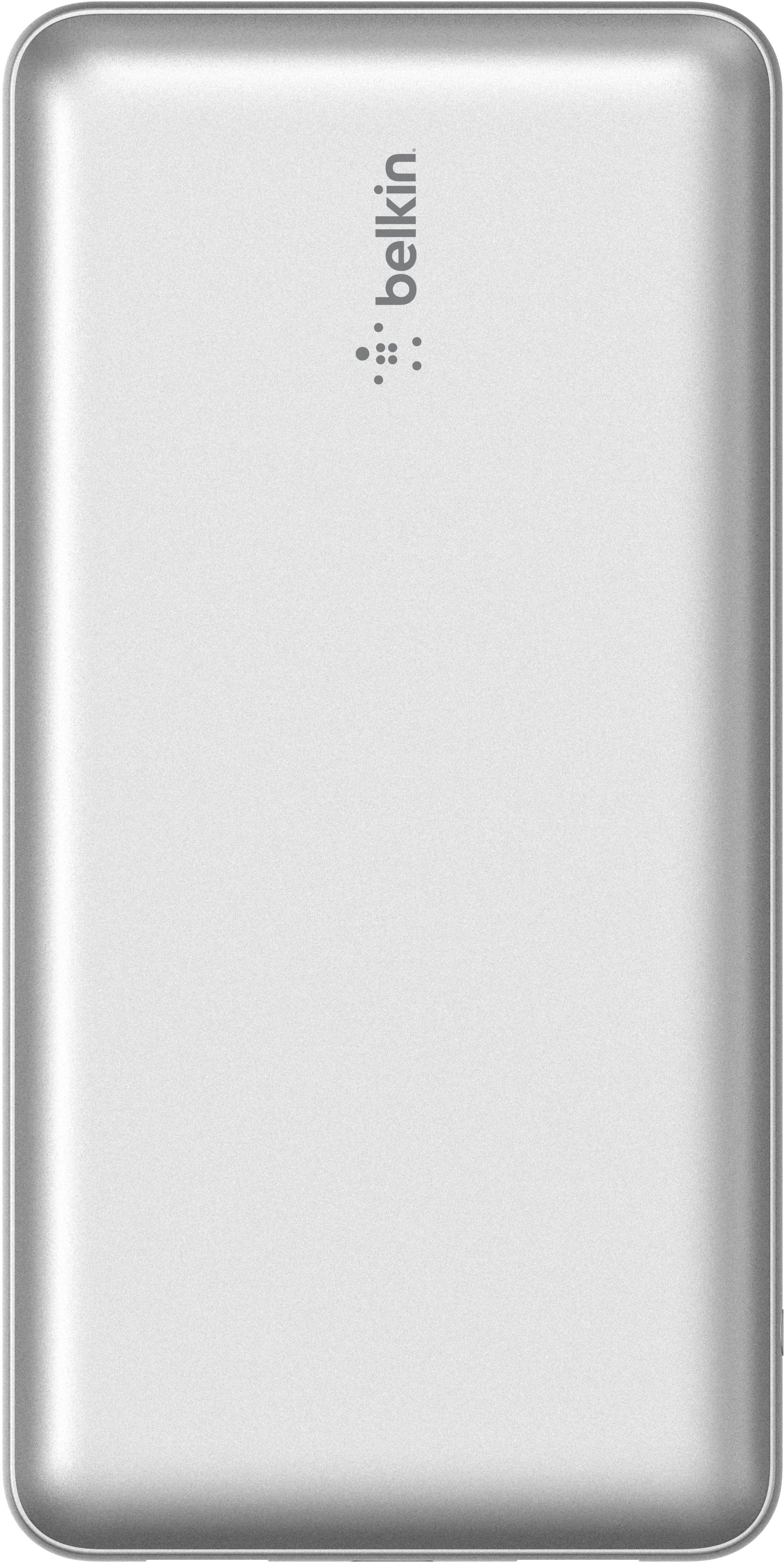 Alt View 1. Belkin - BoostCharge USB-C Portable Charger 20K Power Bank with 1 USB-C Port and 2 USB-A Ports & Included USB-C to USB-A Cable - Silver.