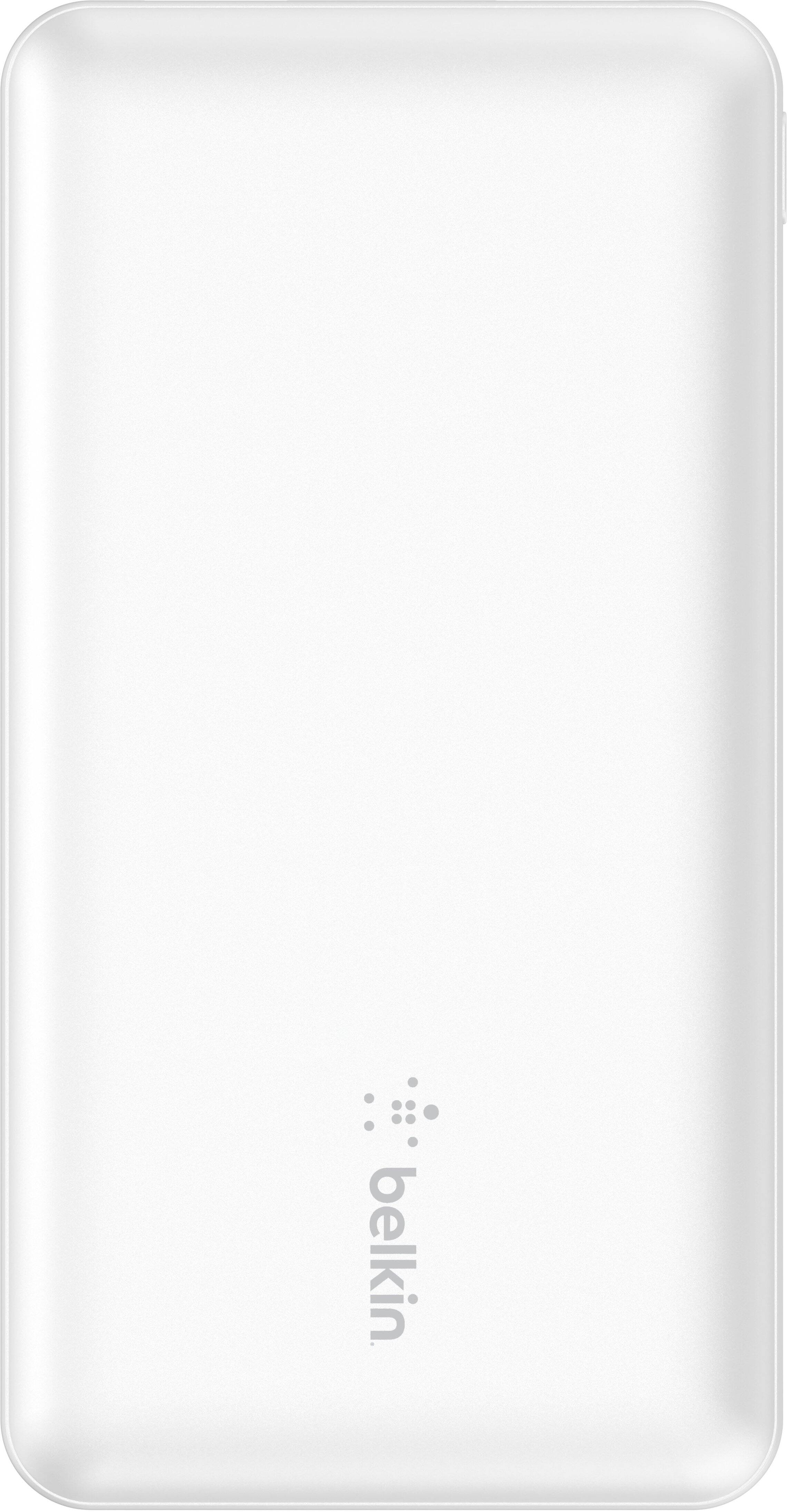 Alt View 1. Belkin - BoostCharge USB-C Portable Charger 10K Power Bank with 1 USB-C Port and 2 USB-A Ports & Included USB-C to USB-A Cable - White.