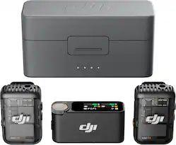 DJI - Mic 2 Wireless Omnidirectional Microphone System - Black - Front_Zoom