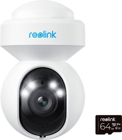 Reolink E Series E560 Outdoor Plug In 4K Security Camera with 64GB